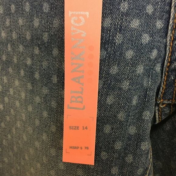 BLANK NYC The Spray On Blue Skinny Jeans Girl’s 14 - Picture 5 of 9